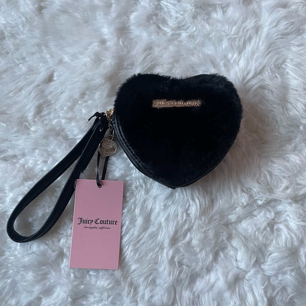JUICY COUTURE FAUX FUR WRISTLET